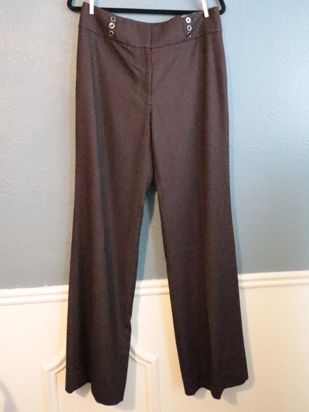 WHBM The Wide Leg Trousers Burgundy Brown